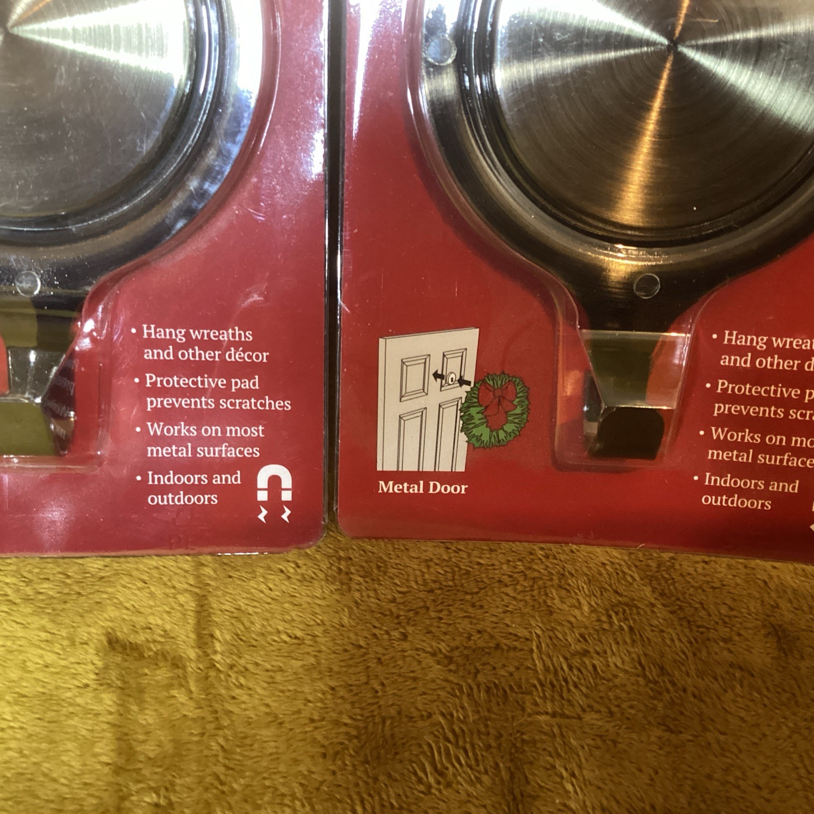 Attract Magnetic Wreath Hanger Oil Rubbed Bronze~Lot Of 2 NIP!