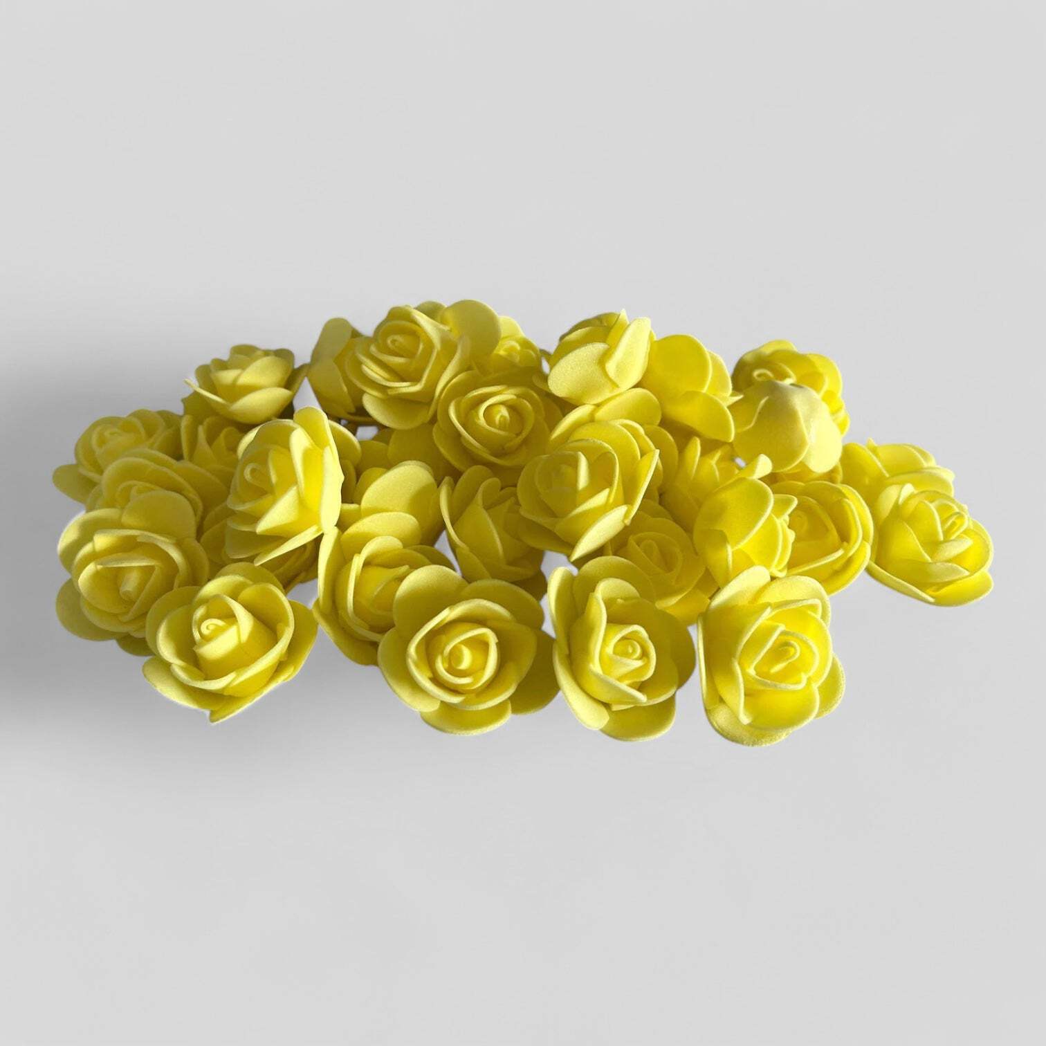 500 Pieces — 3cm Bulk Wholesale Foam Flowers for Crafts, Wedding, Shadowboxes, G
