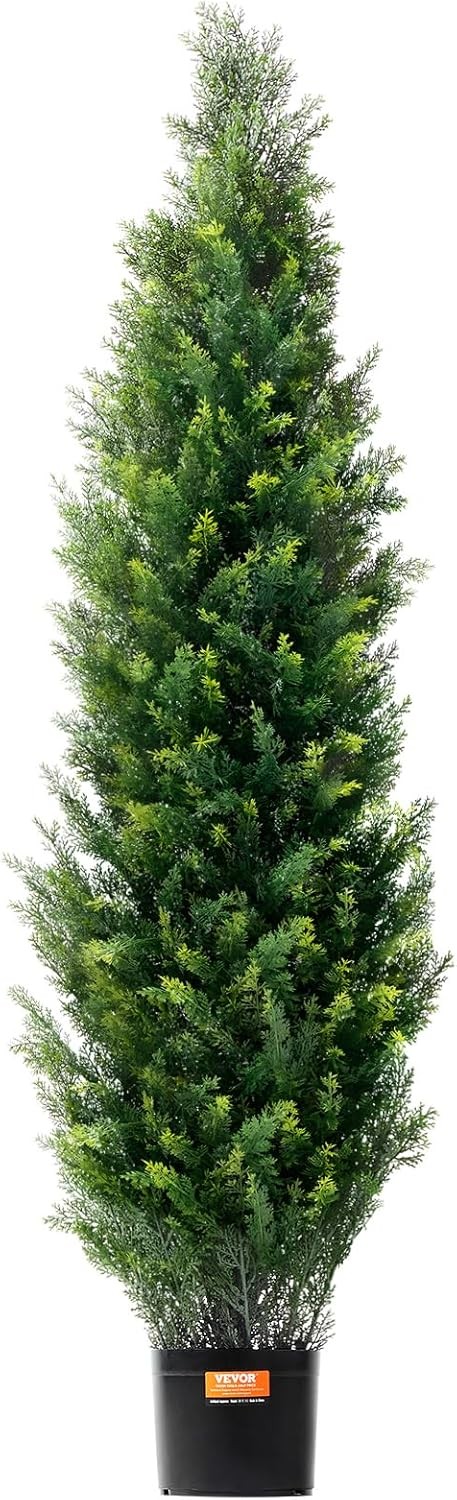 VEVOR Artificial Topiary Cedar Tree 60 Inch 2 Pieces