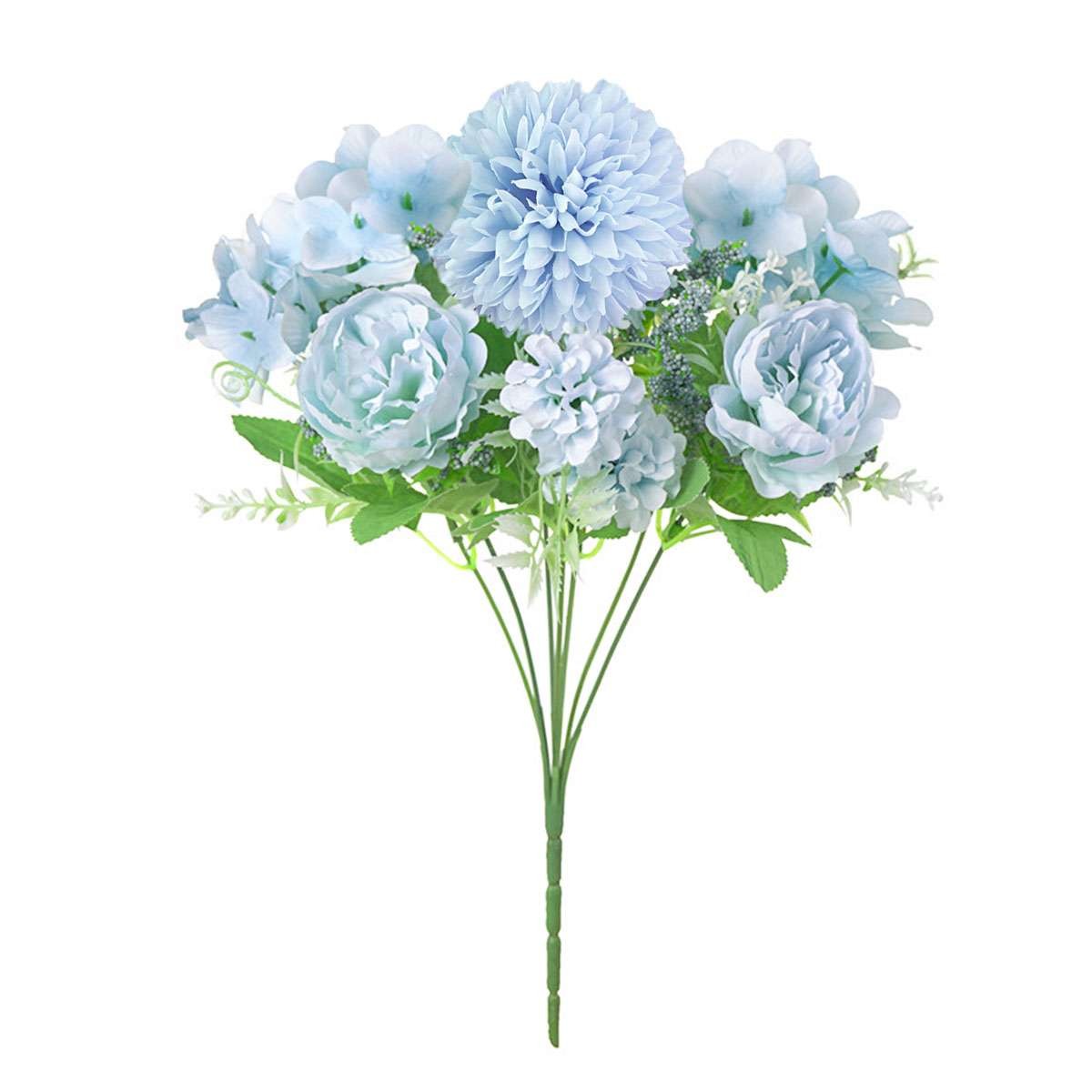 4pcs Silk Peony Artificial Hydrangea Flowers Bouquet Party Wedding Home Decor