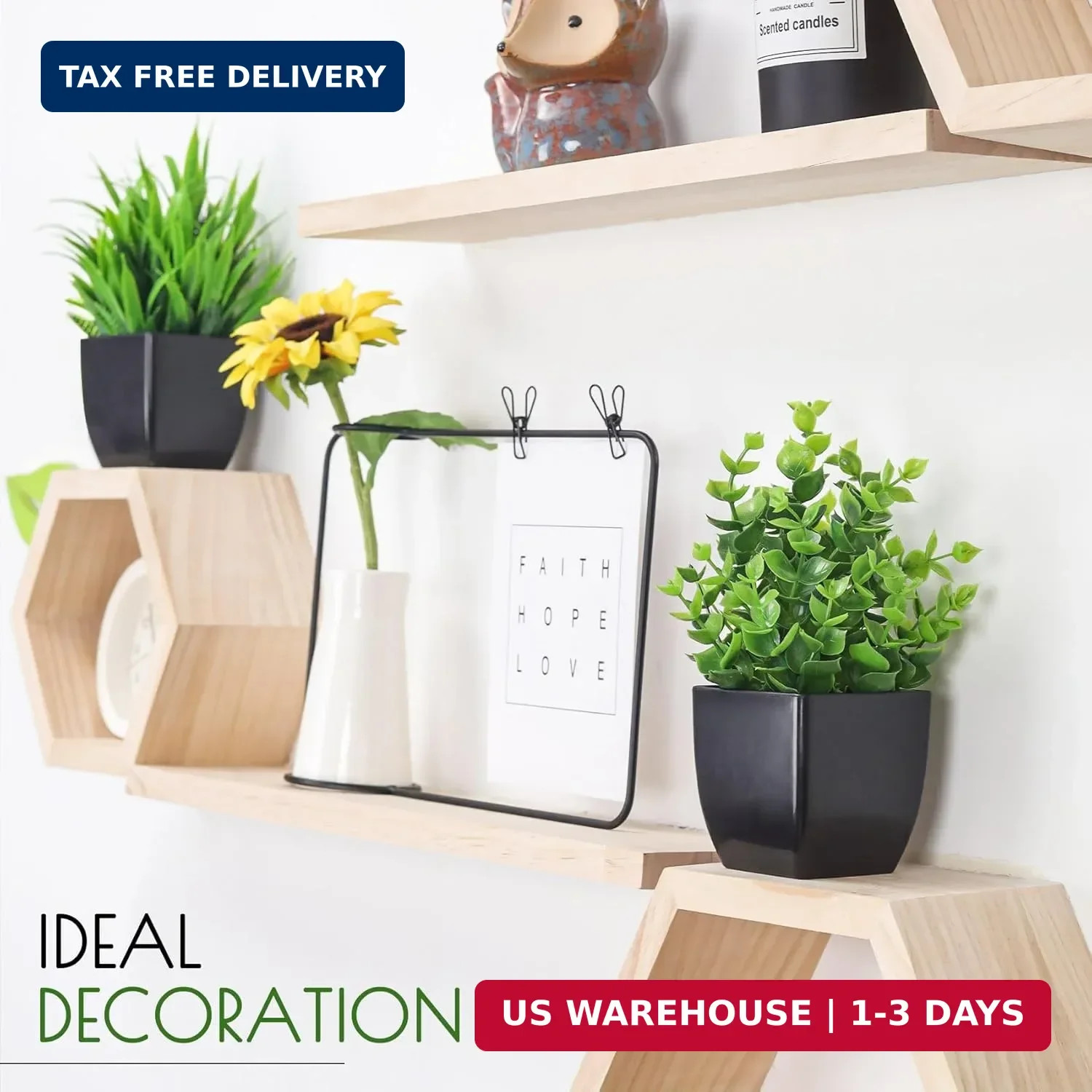 2 Pack Fake Plants Small Artificial Potted Plants Faux Plants Black Bathroom Acc