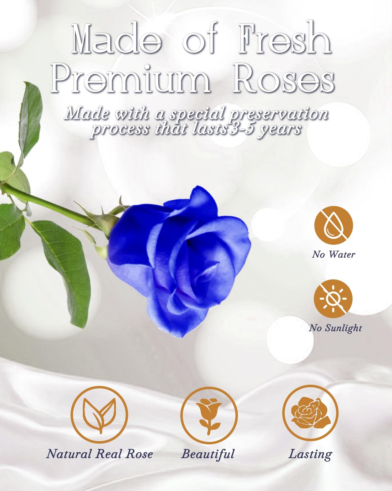 HVY Preserved Real Flowers Bouquet Gifts for Her,Forever Flowers Gift for Women,