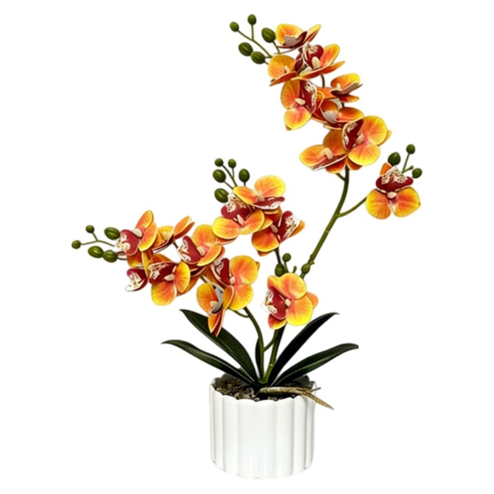 Phalaenopsis Plant Artificial Orchid Plastic for material No Watering Required
