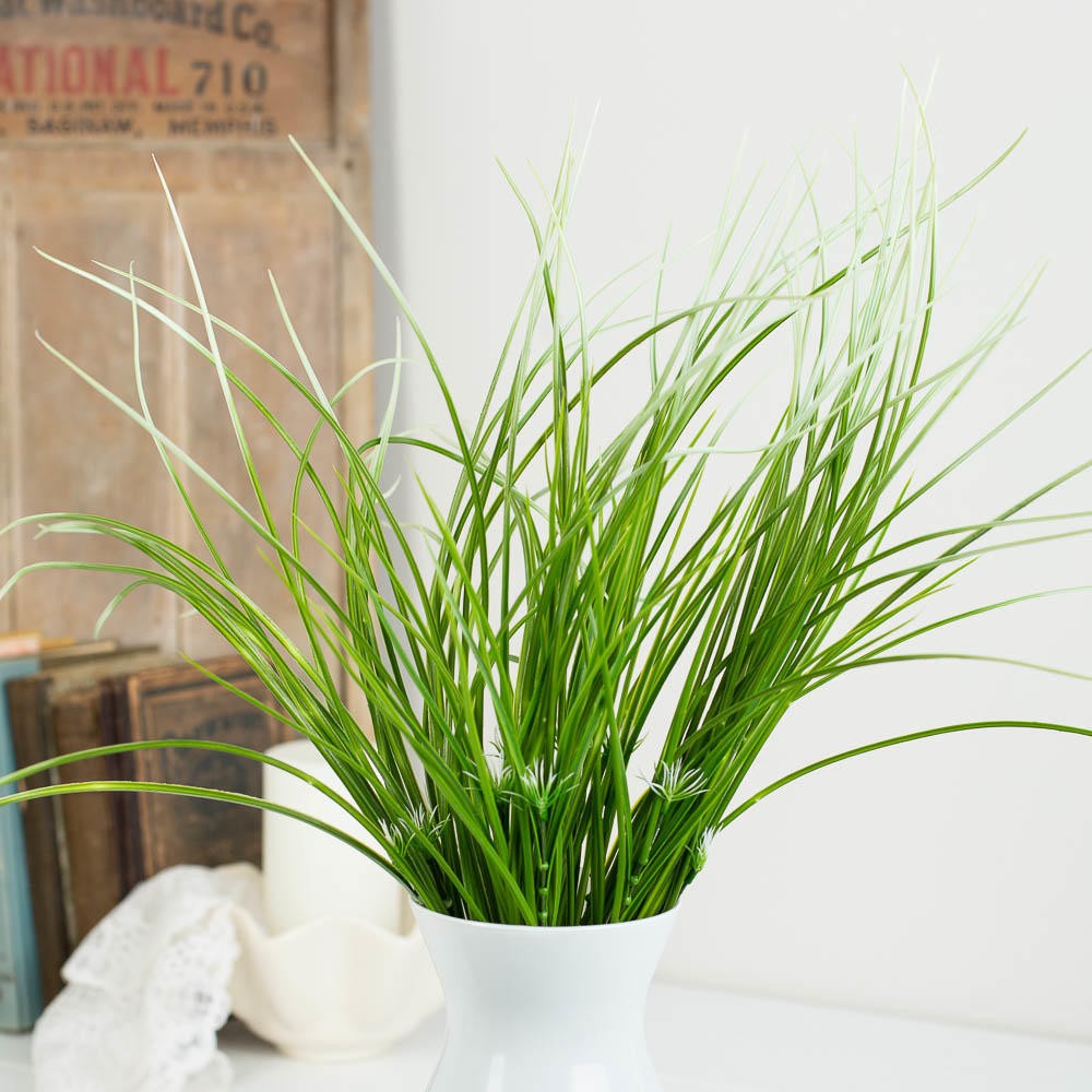 Vinyl Artificial Monkey Grass Spray for Indoor or Outdoor Decor