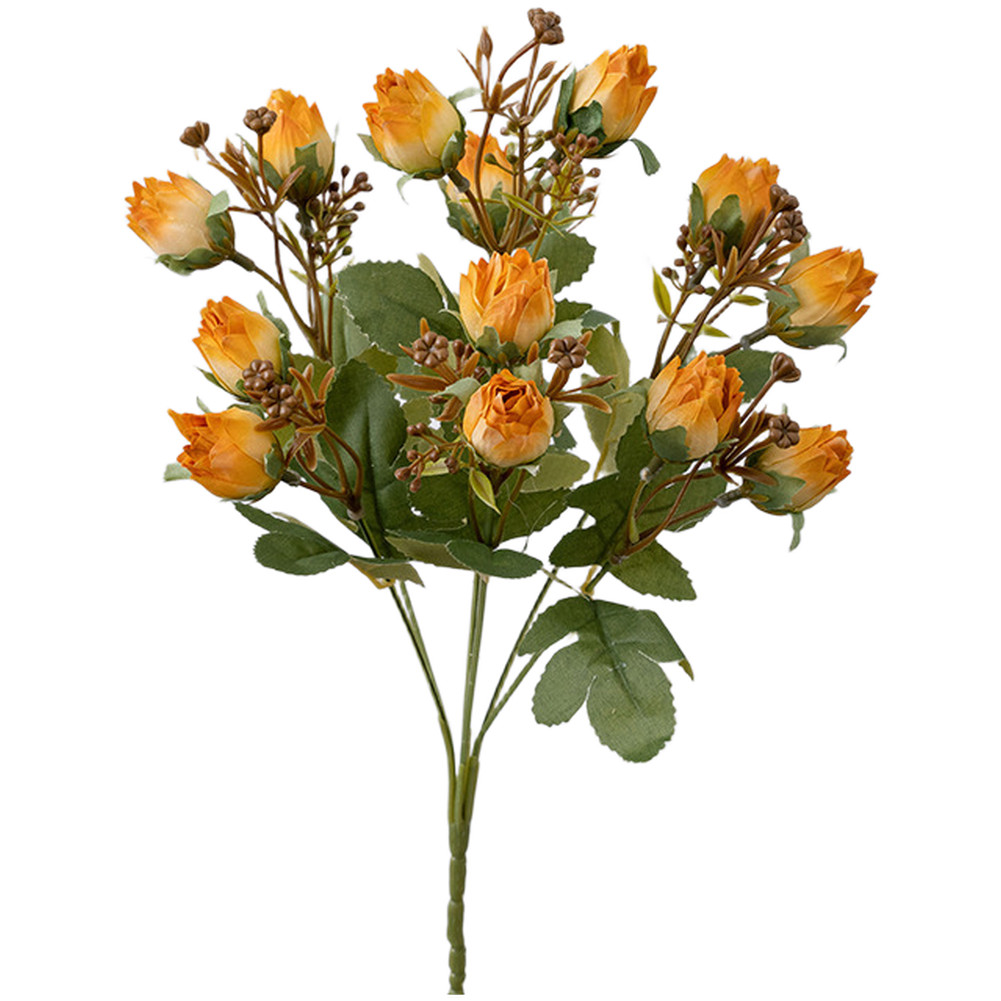 Artificial Bouquet 35cm Height with Fabric Flowers for Wedding and Home