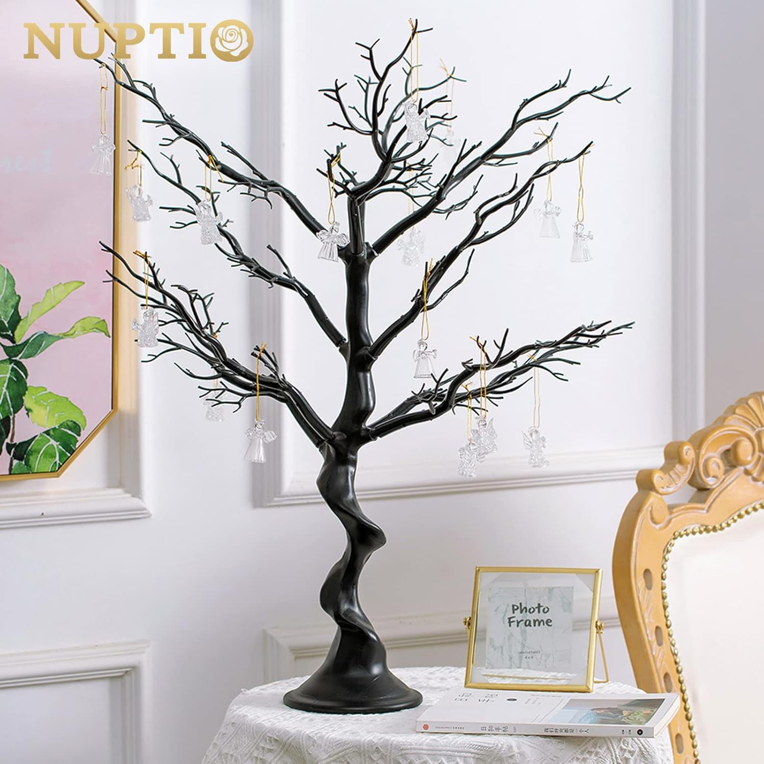 Black Halloween Tree Branch: Artificial 30 Inch Tall Manzanita Tree Christmas Ce