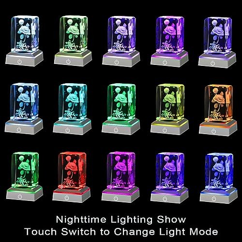 3D Rose Crystal Nightlight,Perfect Valentines Gift Ideas for Her My A-Rose3