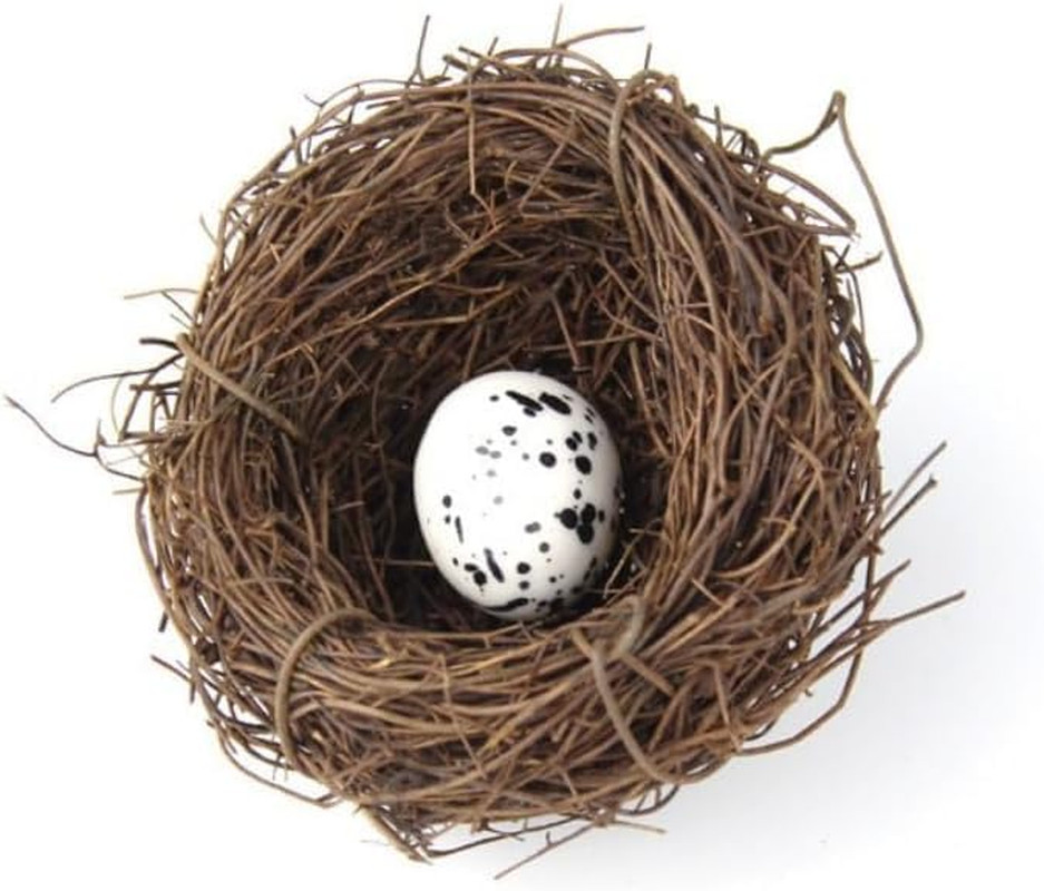 Artificial Bird Nest, Bird Nest with Artificial Bird Eggs, Country Style Simulat