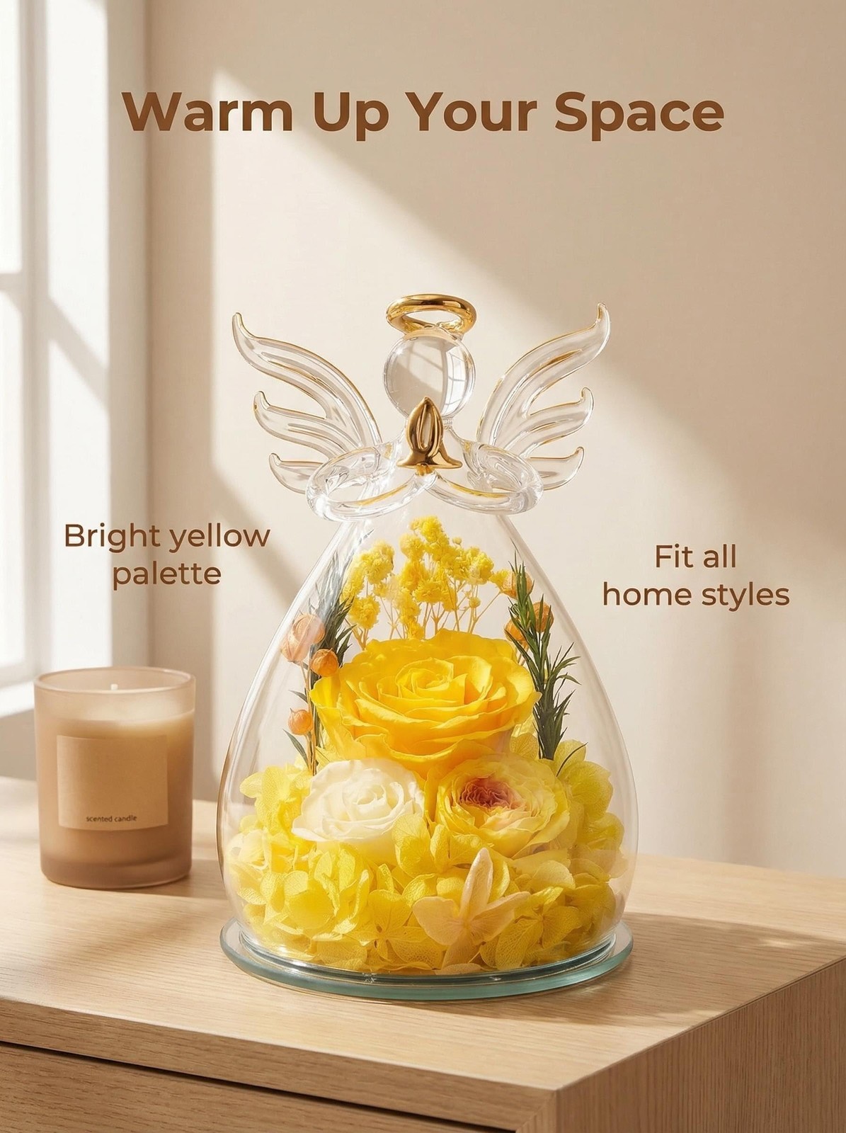 Zwwkkll Gifts for Mom, Mother’s Day Birthday Gift for Women, Preserved Rose A…