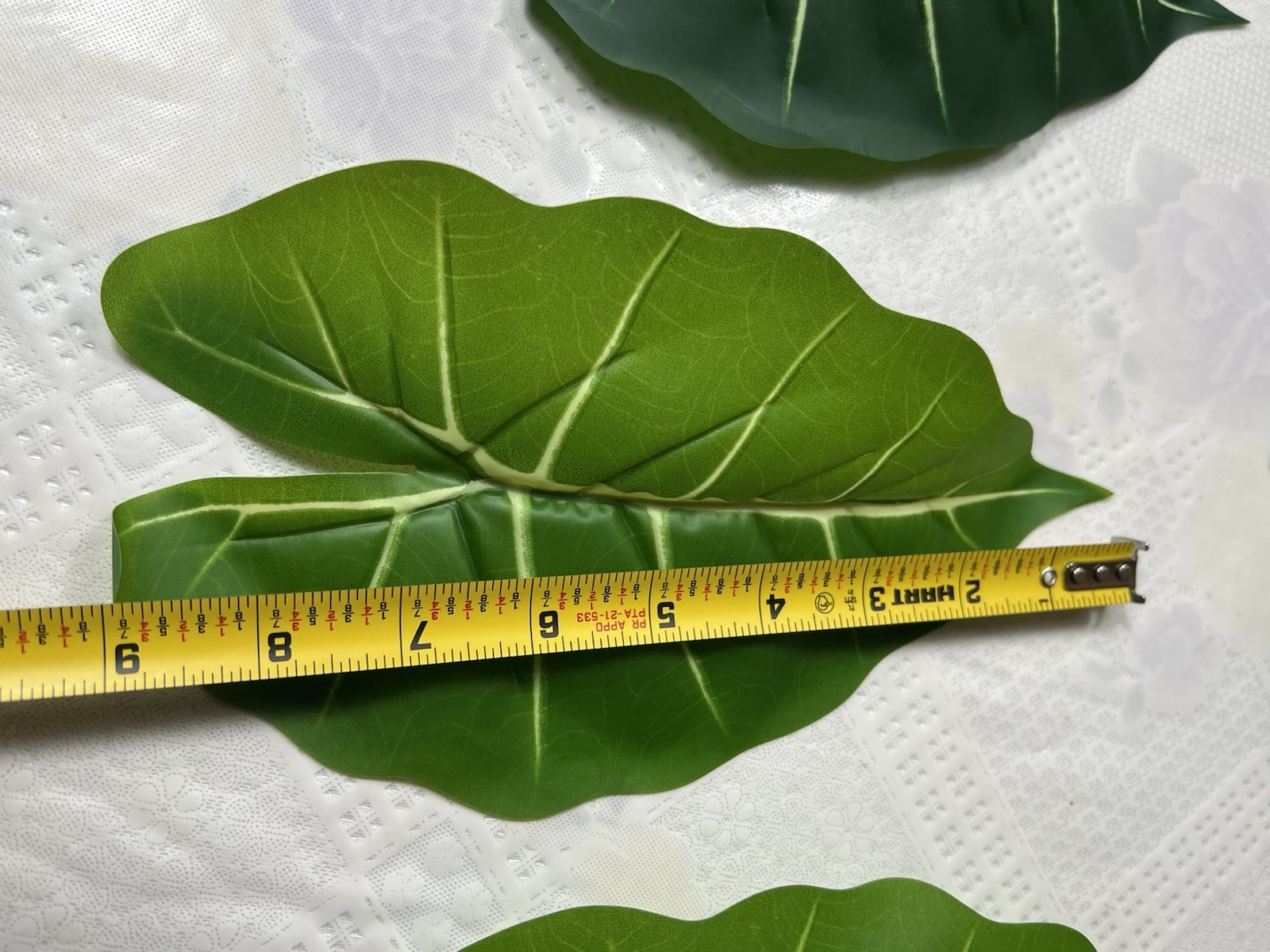 Taro Artificial Plant 24 Leaves 9” X5” (only The Leaves Come,not The Stem)