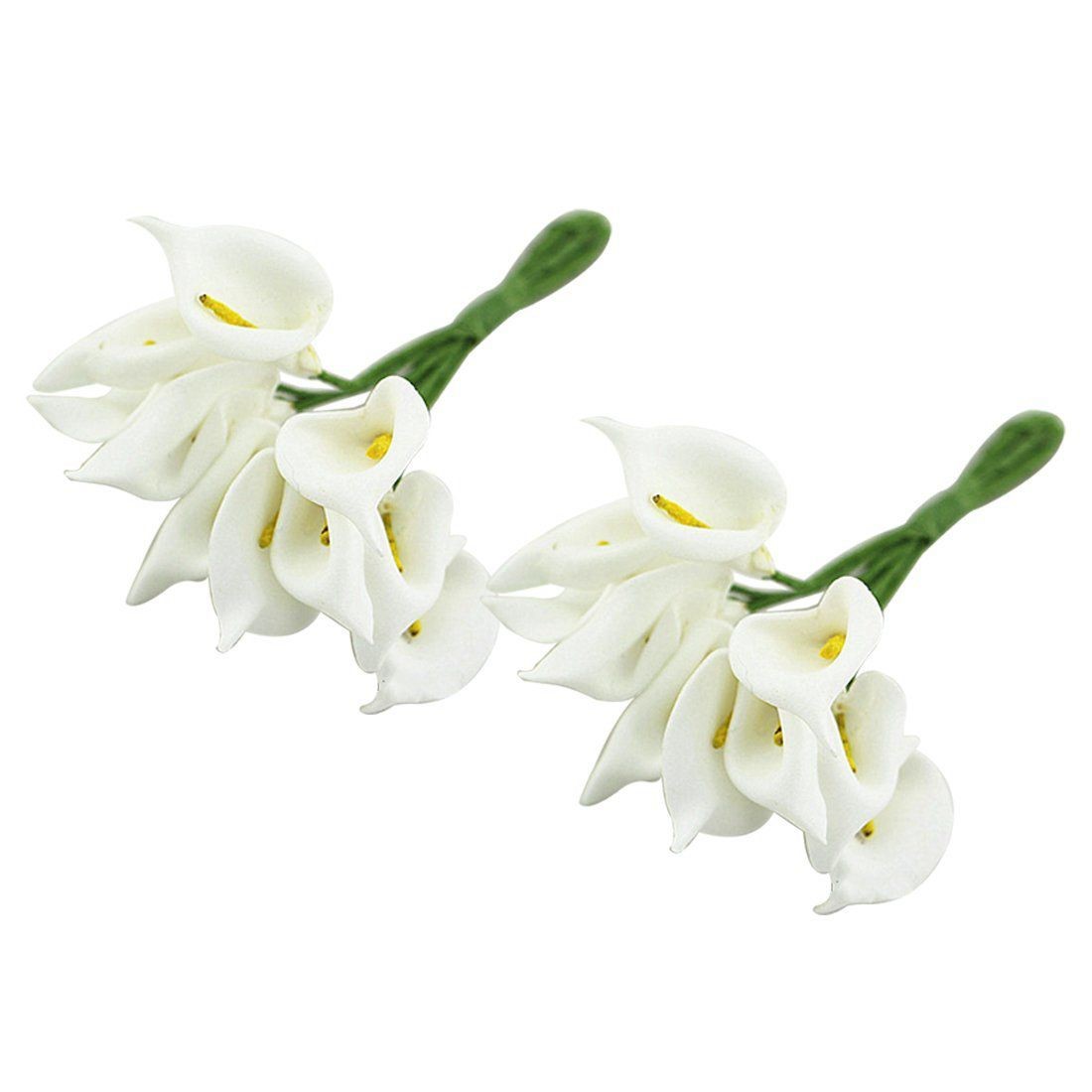 12Pcs Calla Artificial Flower Bouquet Wedding Decoration DIY Wreath Gift8161
