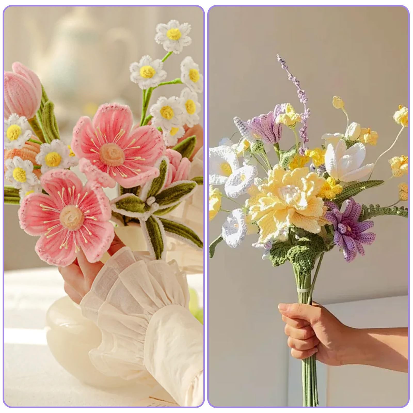 1200 PCS Flower Stamens for Crafts, 3mm Artificial Flower Stamens Pearl Paper…