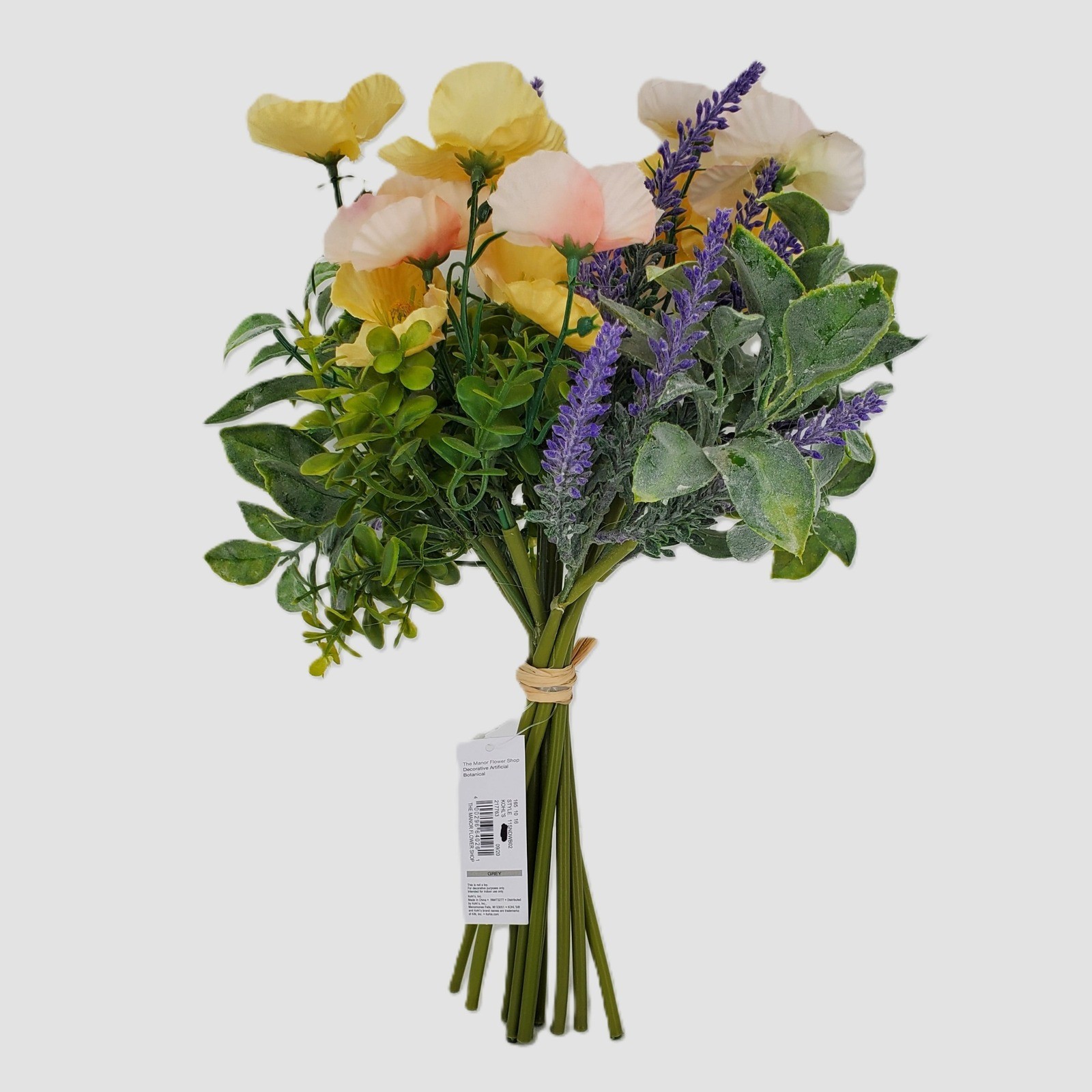 Sonoma Goods For Life The Manor Flower Shop Artificial Poppy Lavender Bouquet