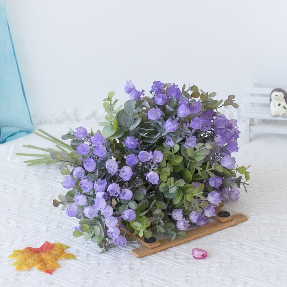 38cm European Style Artificial Flower with Small Round Berries for Shelf