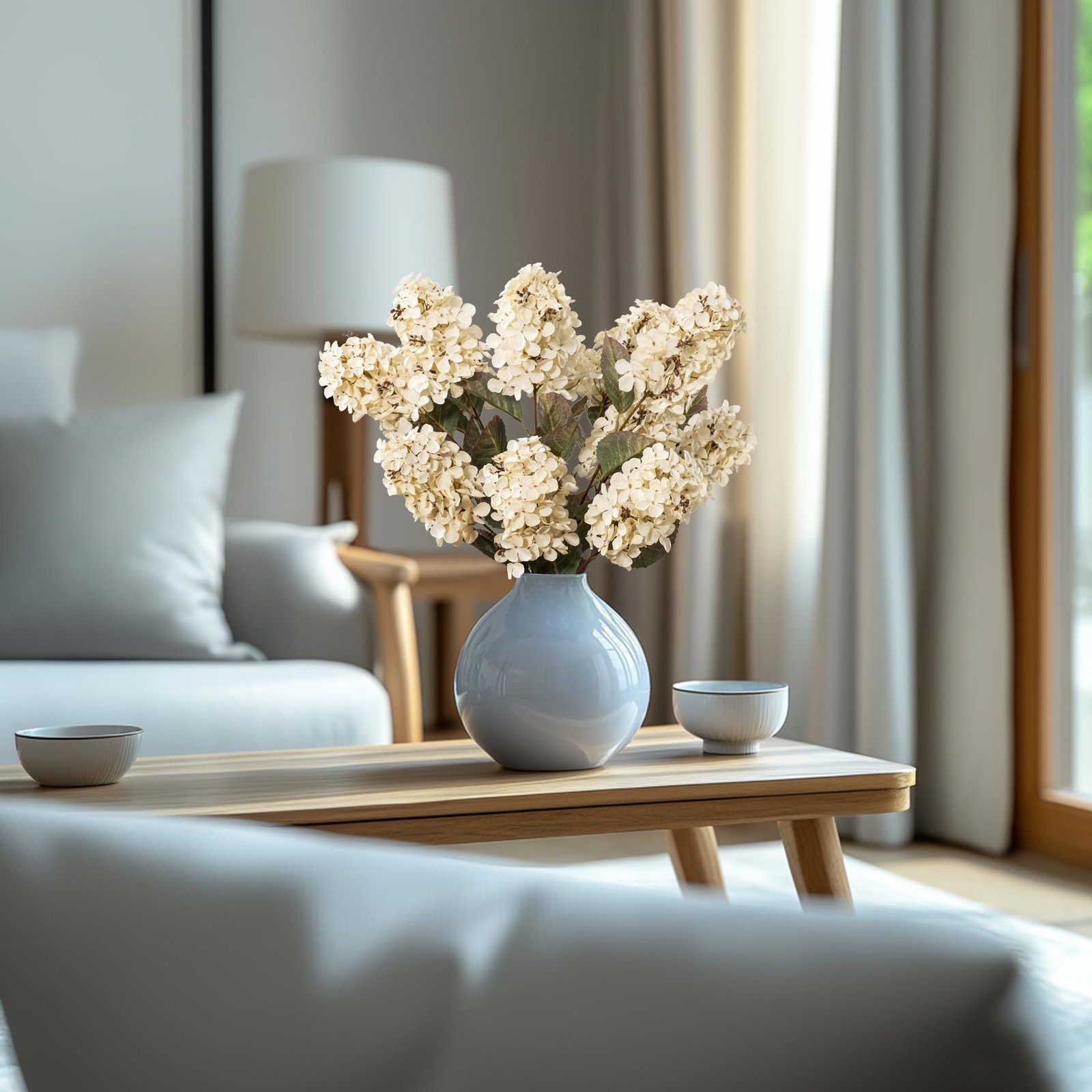 Hydrangea Artificial Flowers,Fall Hydrangeas Artificial Flowers, Fake Fall Dr…
