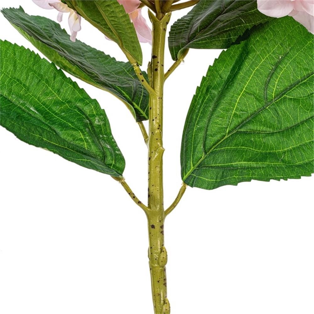 Vickerman 30″ Baby Pink Large Artificial Hydrangea with leaves on Stem.