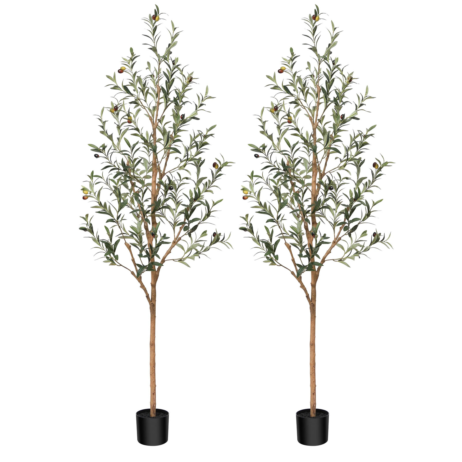 4Ft Artificial Olive Tree Indoor, Faux Olive Tree, Artificial Plants with Natura