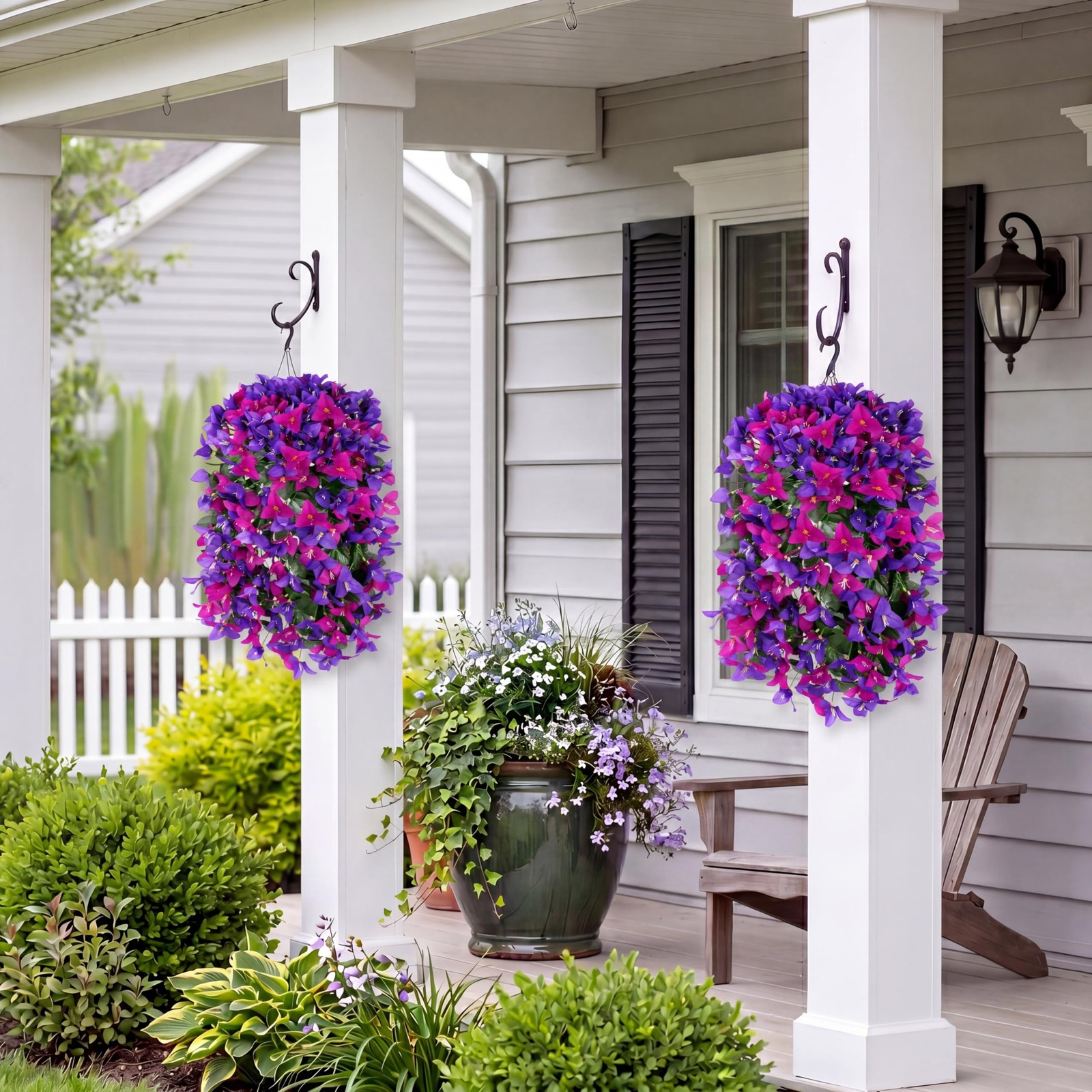 Artificial Bougainvillea Flowers Fake Hanging Flowers Plants for Outdoor Outs…