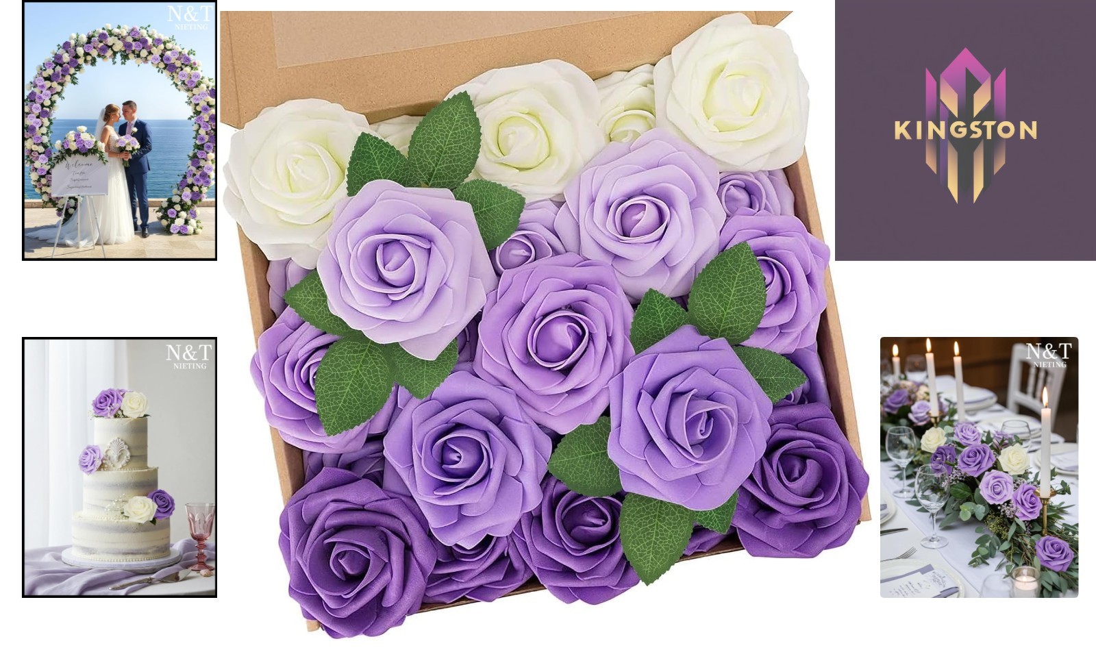 Gorgeous 25-Piece Real Touch Foam Rose Collection – Events, Home, and Weddings