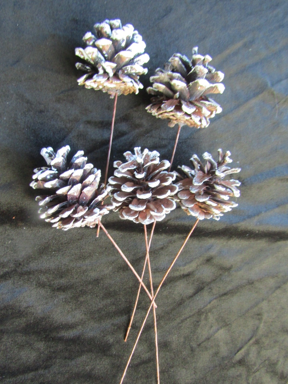 Pinecone Plant Picks Lot of 5 Vintage Christmas