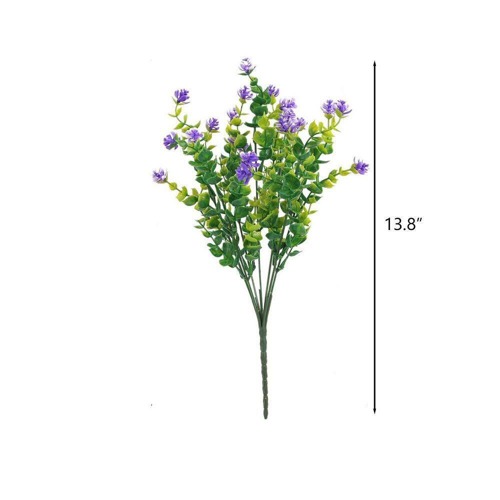 Artificial Flowers Outdoor Ornaments, 12-Pack Multiple Color