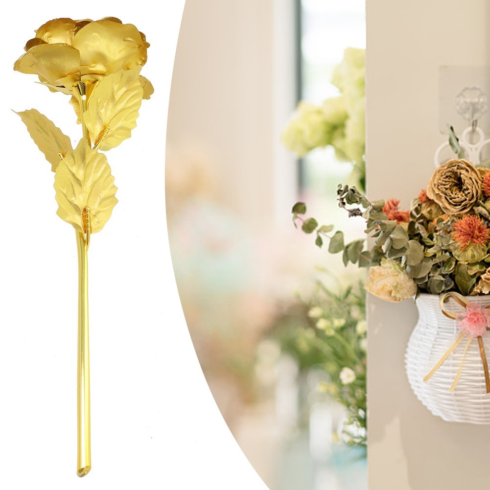 24K Gold Artificial Artificial Flower Foil Mother’s Day for multi Color