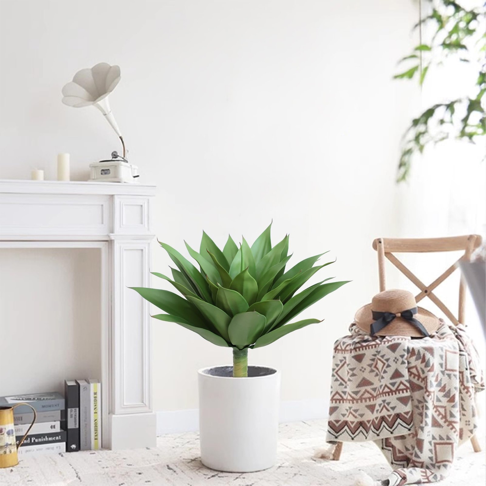 28 inch Artificial Agave Plants, Large Size Fake Succulent Plant, Faux Succul…