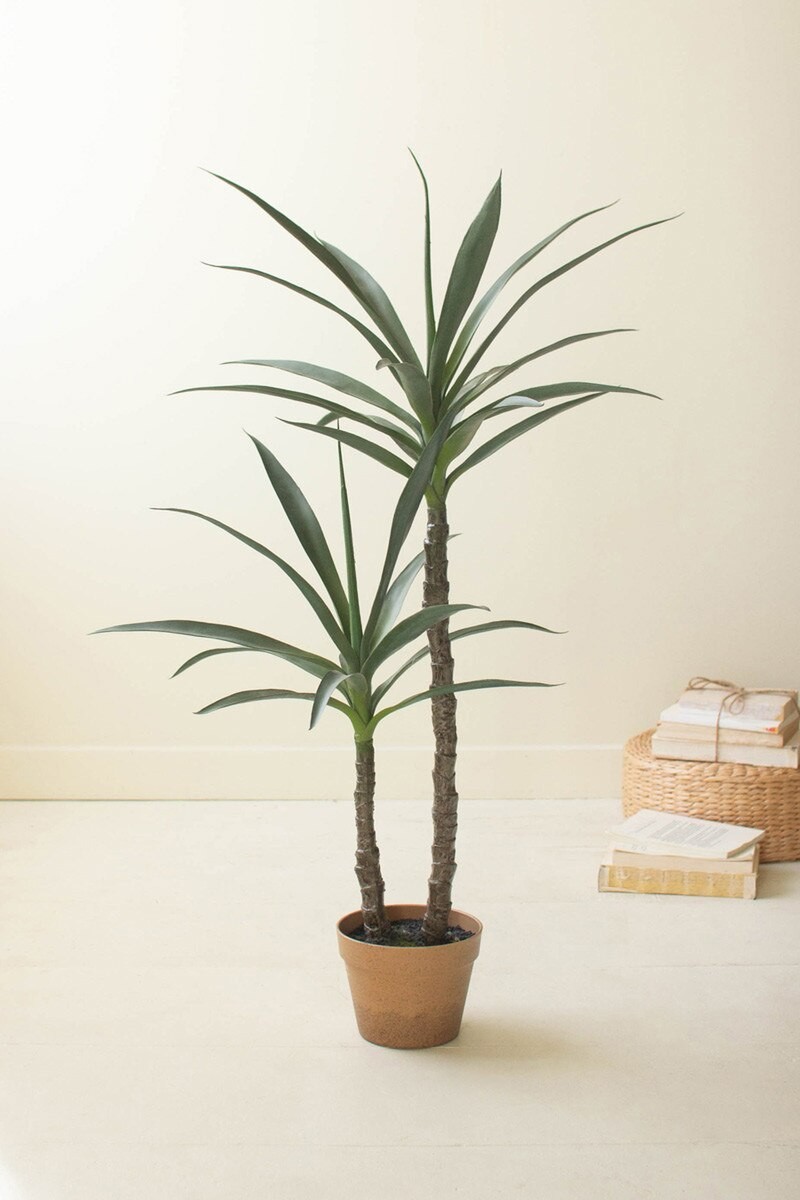 Artificial Heneken Plant With Faux Terracotta Pot Brings Greenery To Any Space