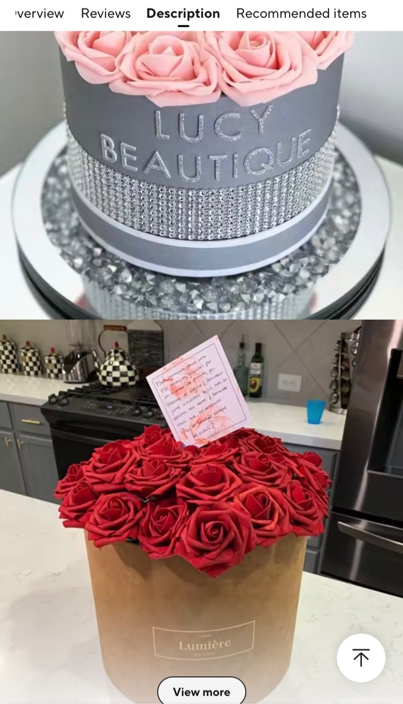 10/20Pcs Artificial Flowers Silk Red Roses Valentine’s Day Home Vase Garden Outd