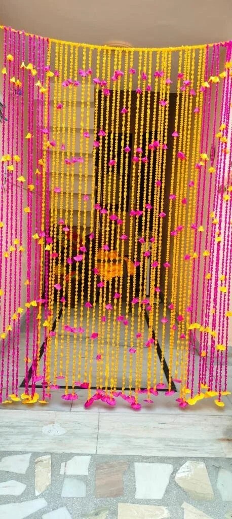 Pink White Backdrop Curtain For Decoration Stage Backdrop NIkha Photo Prop Decor