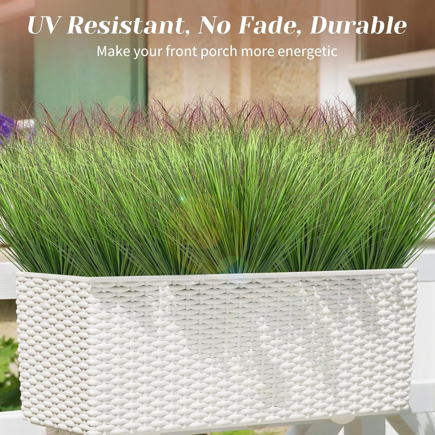 10/20 Bundles Fake Grass Plants Artificial Plants Outdoor Faux Plants Tall Shrub