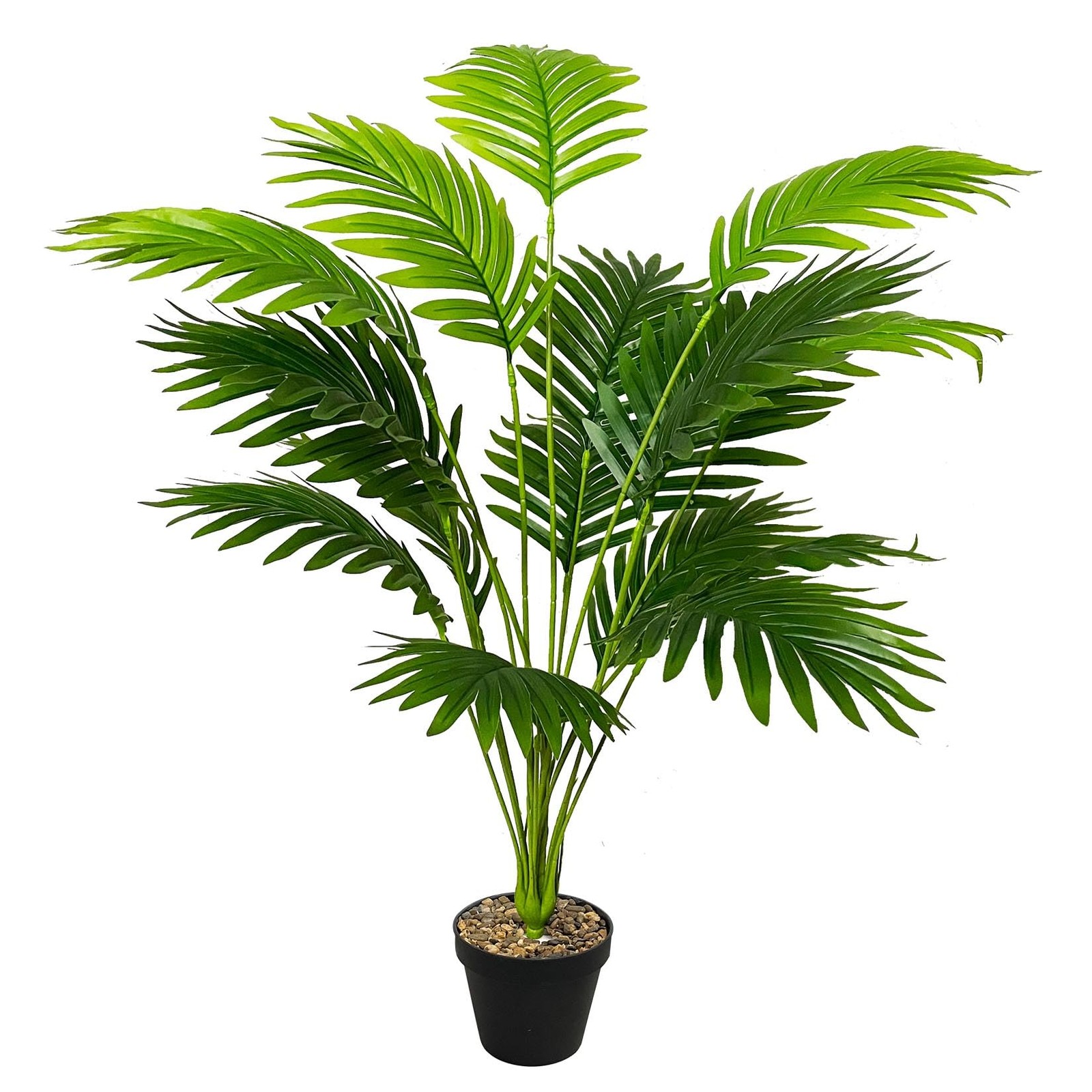 Tall Faux Palm Tree Realistic Potted Silk Artificial Plants Indoor with Pot F…