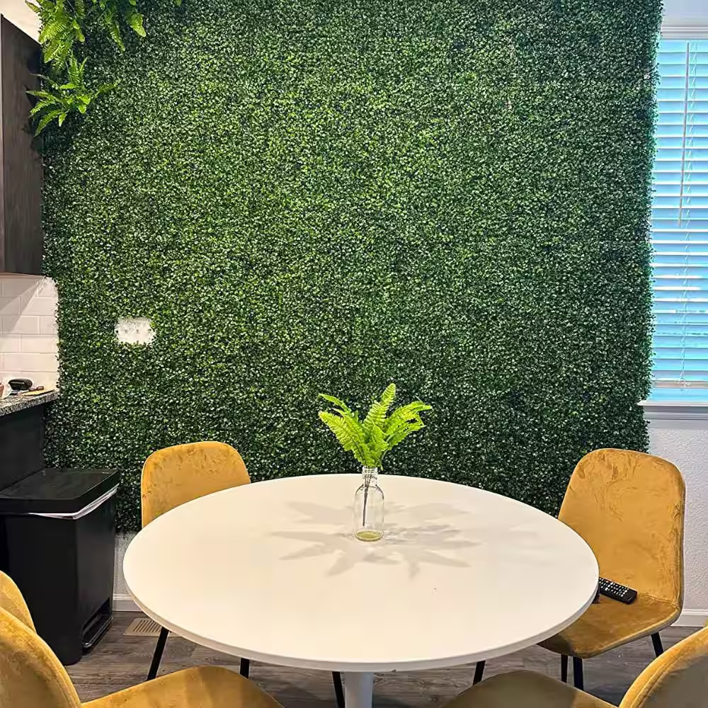 24 Piece20 In. H X 20 In. W Artificial Boxwood Hedges Plastic Grass Wall Panels