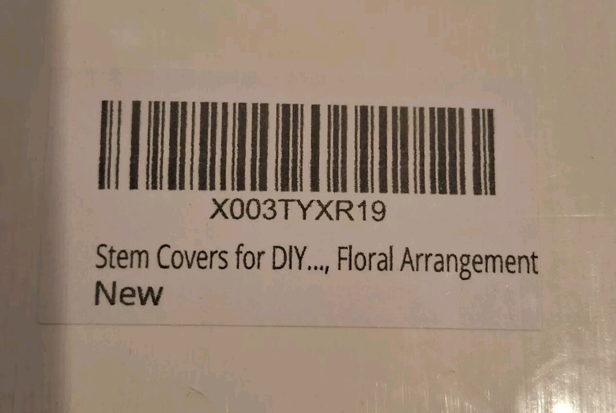 NEW (open pkg) 1/4″ Stem Covers DIY Floral Arrangements 12.25″ Tall 29/30 Pieces