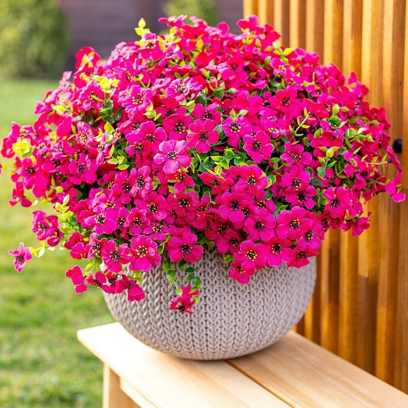 Outdoor Artificial Plants UV Resistant Faux Greenery Privacy Decor 16 Bundles US