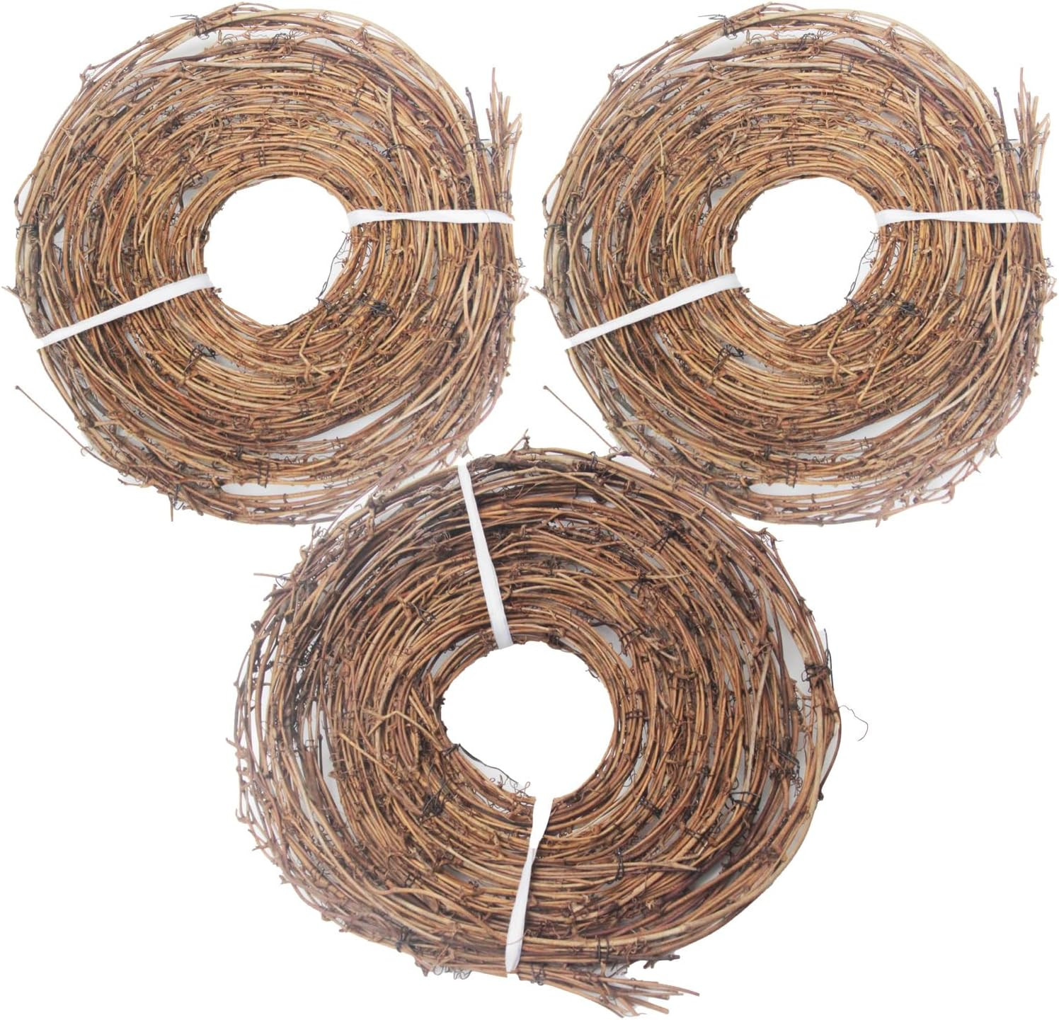 15 Feet Grapevine Garland DIY Crafts Natural Grapevine Twig Vines, 3 PCS Vines