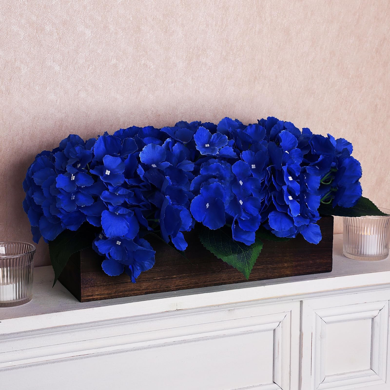 Scawim Flower Table Centerpiece, Artificial Hydrangea Centerpieces Fake Flowe…