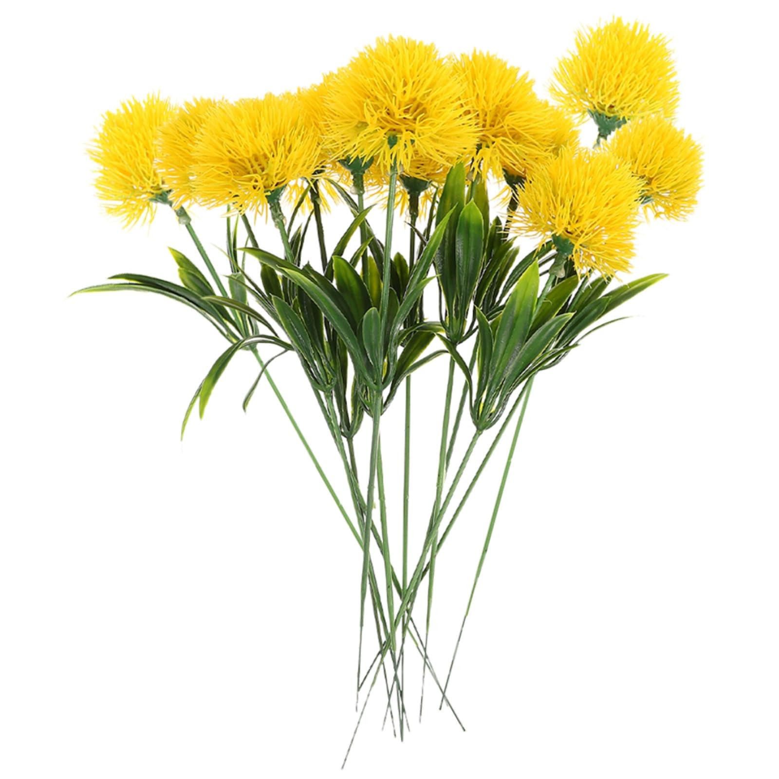12 Pcs Faux Dandelion Flowers Realistic Artificial Dandelion Branches for Hom…