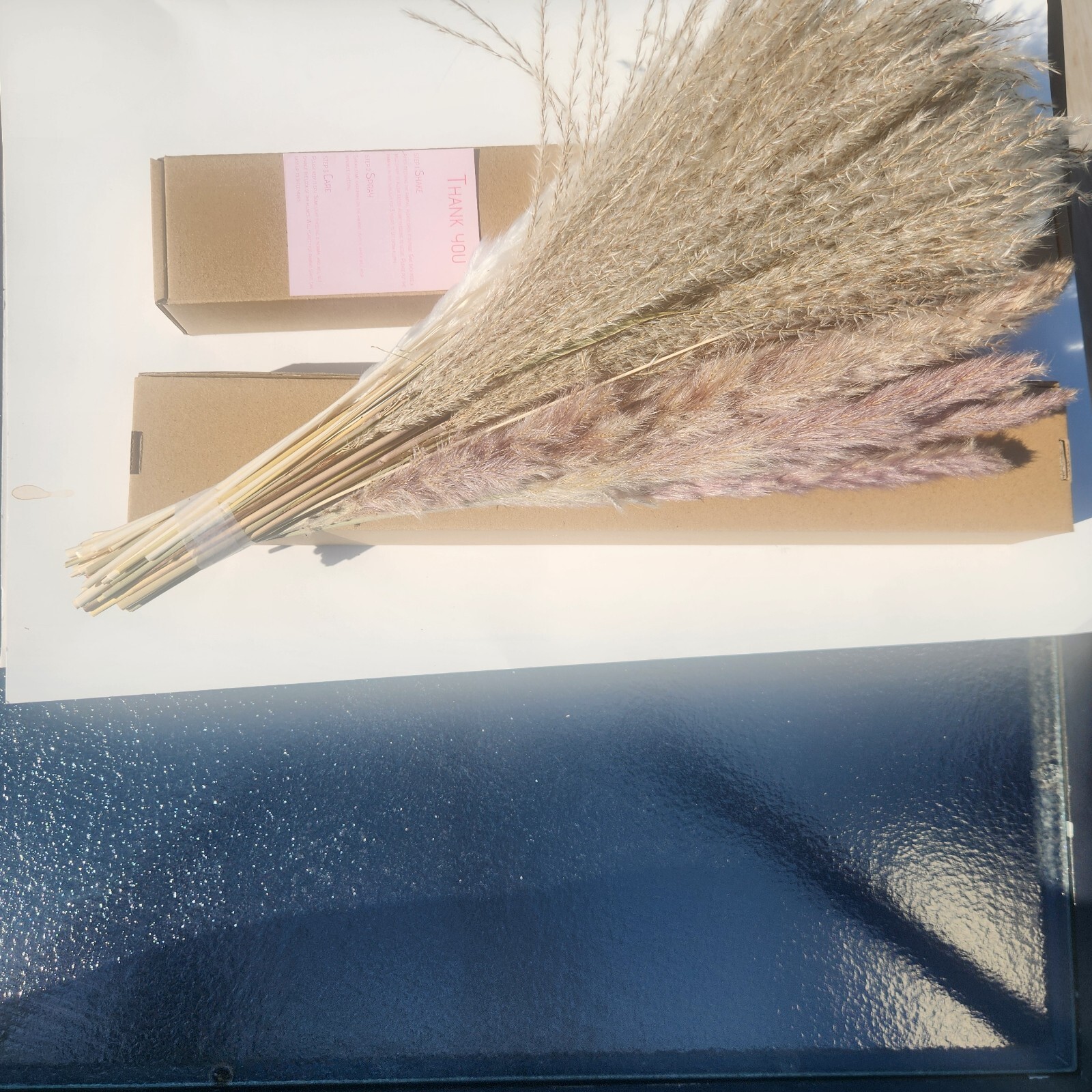 80 Pcs Natural Dried Pampas Grass Decor 17In for Mixed Floral Arrangement
