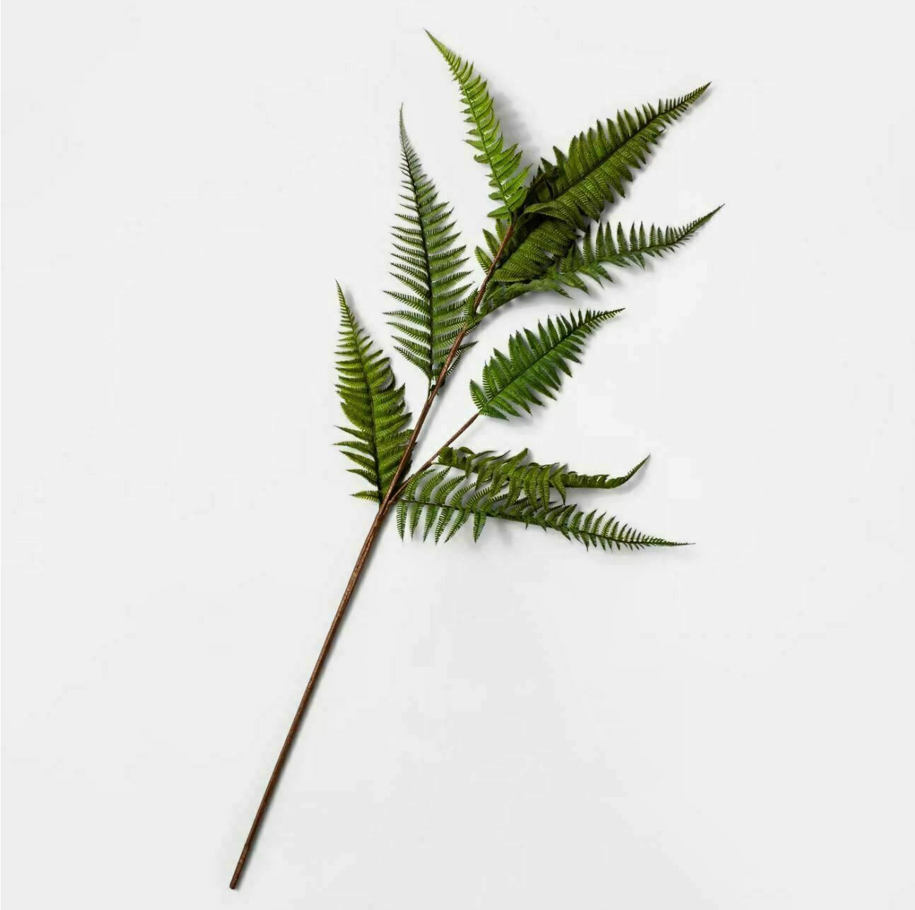 Case of 4 46″ Artificial Fern Leaf Leaves Stem Green Threshold Brand Polyester