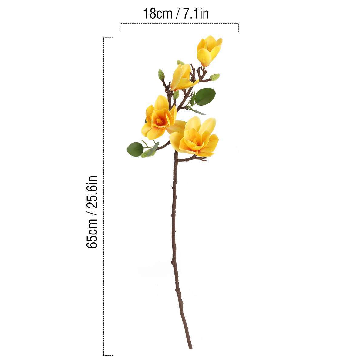 1/2X Faux Flower Magnolia Bouquet Artificial Flower Branch w/Stem Home Party lot