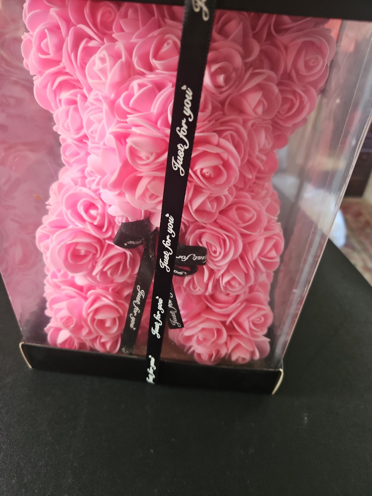 EE Rose Bear Flower Bear with Box Rose Teddy Bear Gifts for Her.