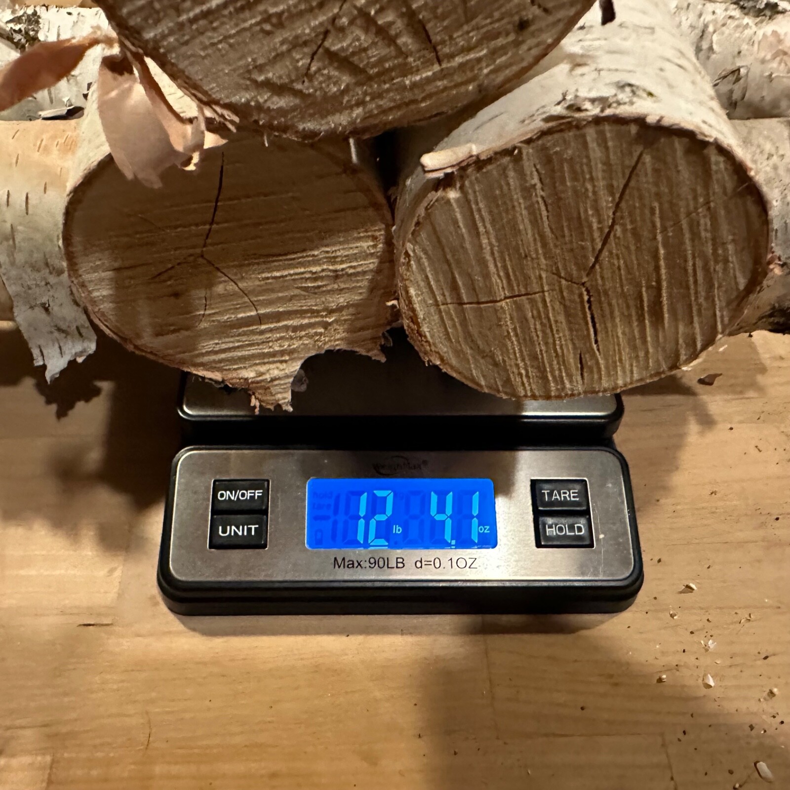 White Birch 5 Pc 13-15”Long Decorative Log Set Real Wood dried