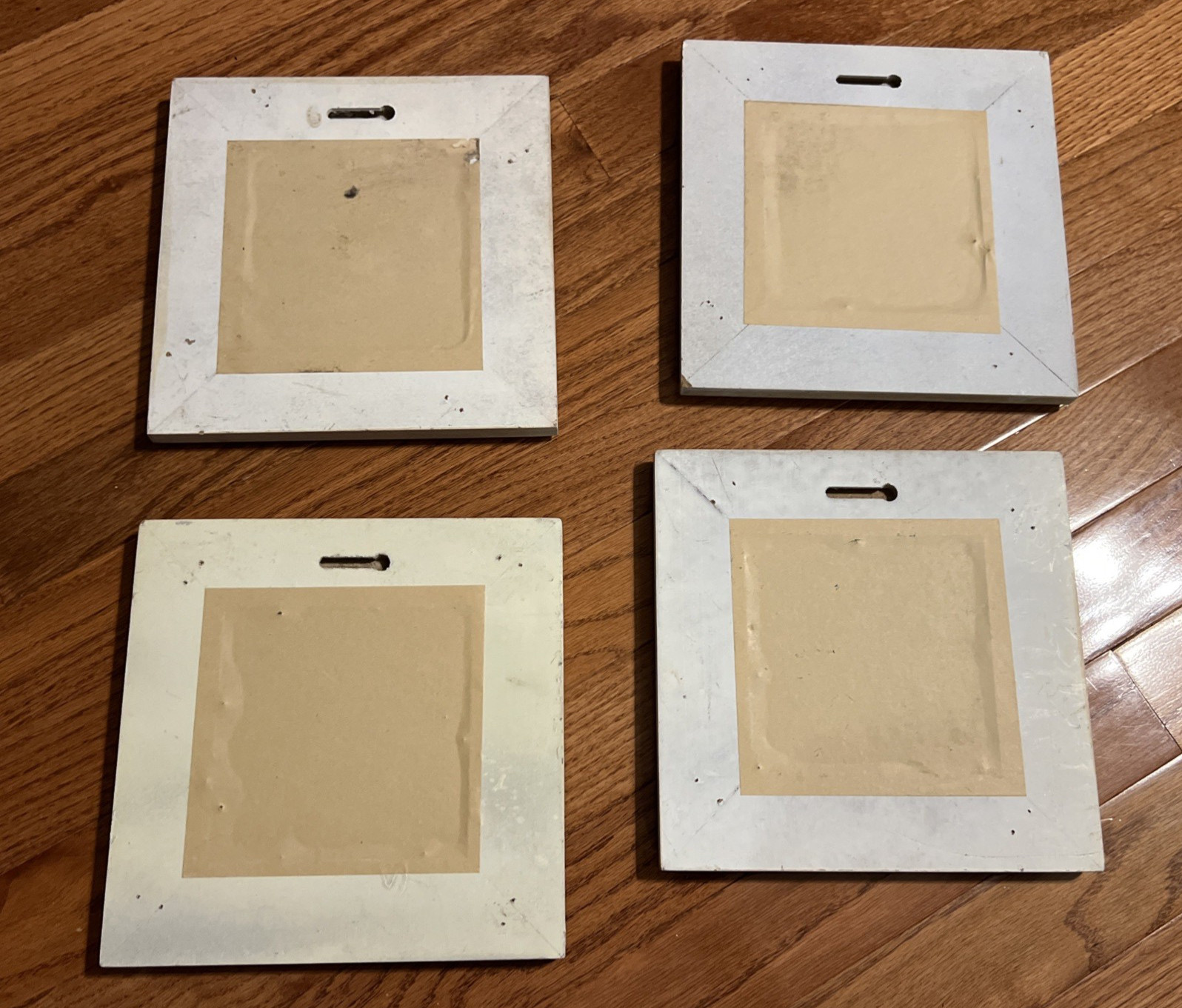 Vintage Flower Wall Art Decor Beige Floral 8x8in Square Flower Prints