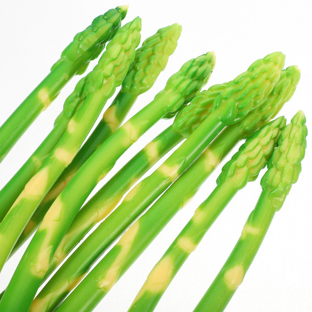 10 Pcs Realistic Artificial Asparagus Model for Catering Hall Decoration