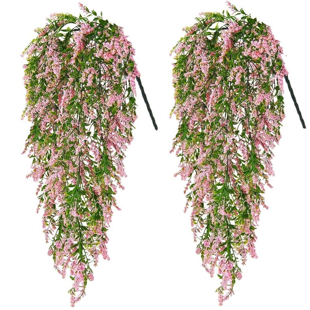 Wisteria Decoration Plastic Flowers Lifelike Appearance Plastic Material