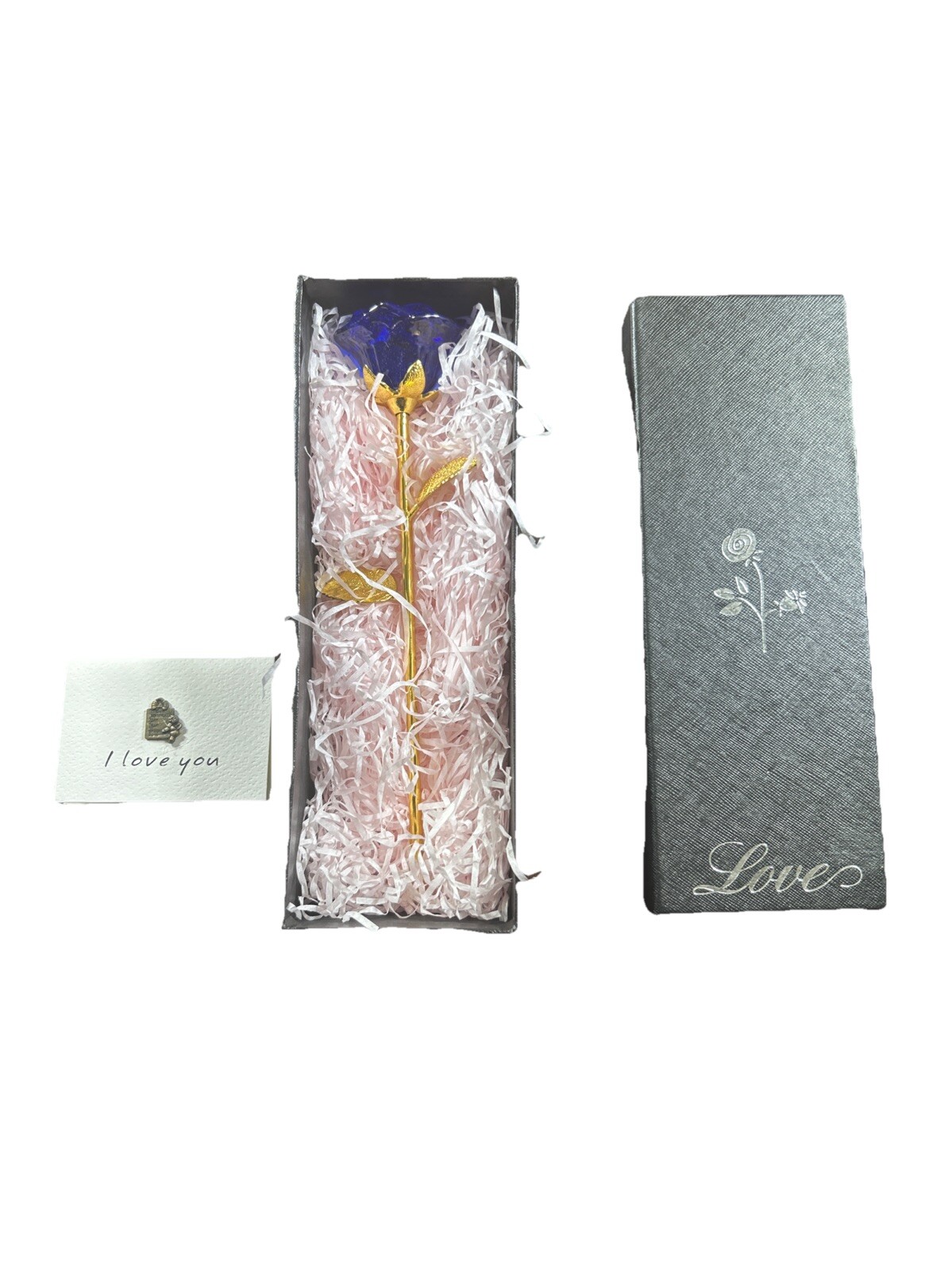 Creative 24K Gold Foil Rose Flower Full Blossom Presents, Romantic Gift for H…