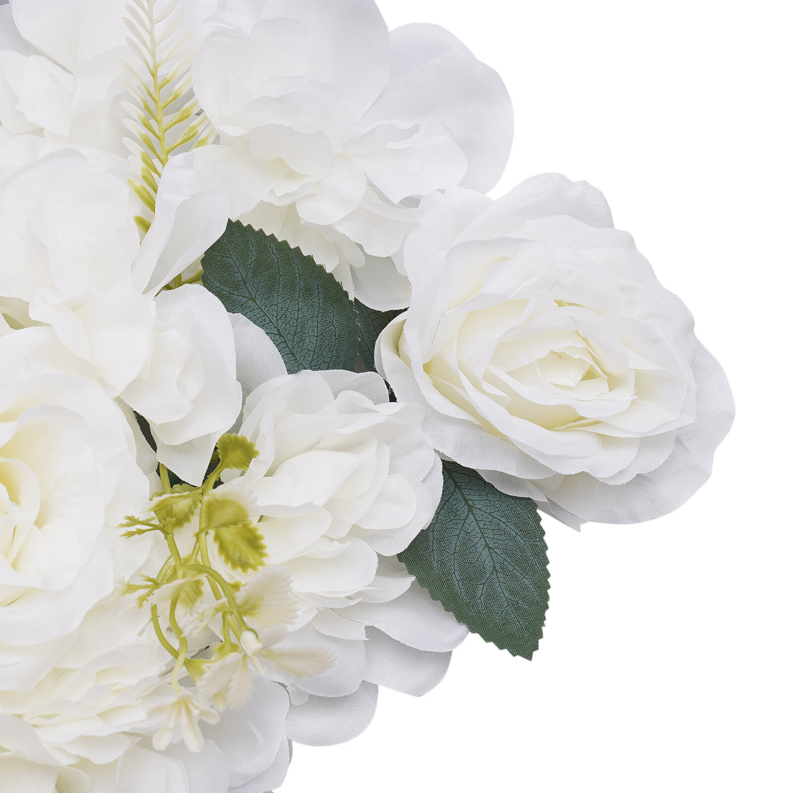 10* White Wedding Dining Table Artificial Silk Rose Flower Centerpieces 52*28cm