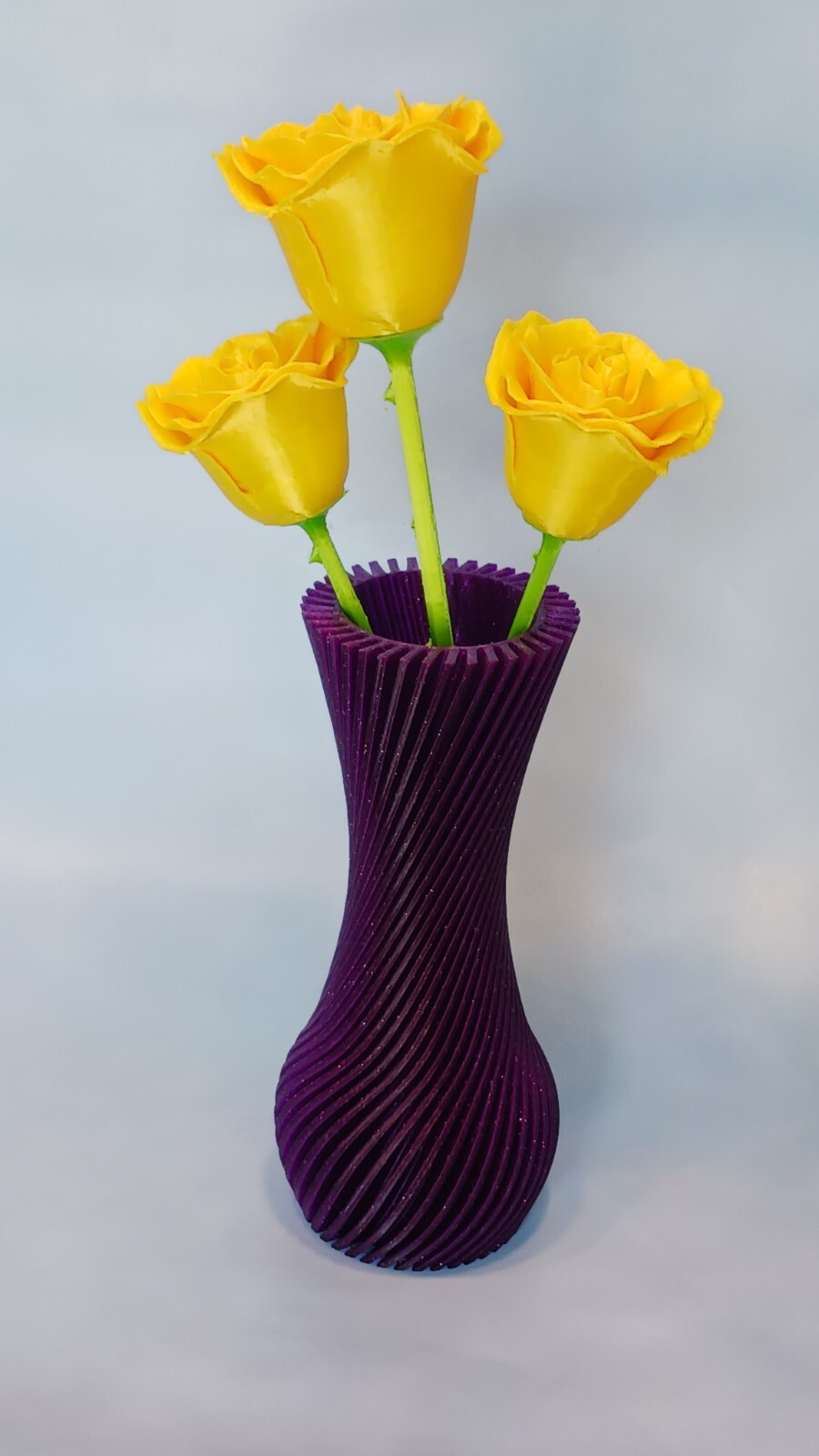 Mother’s Day Flowers Roses w/Vase 3D printed 3 Rose colors 2 color vases