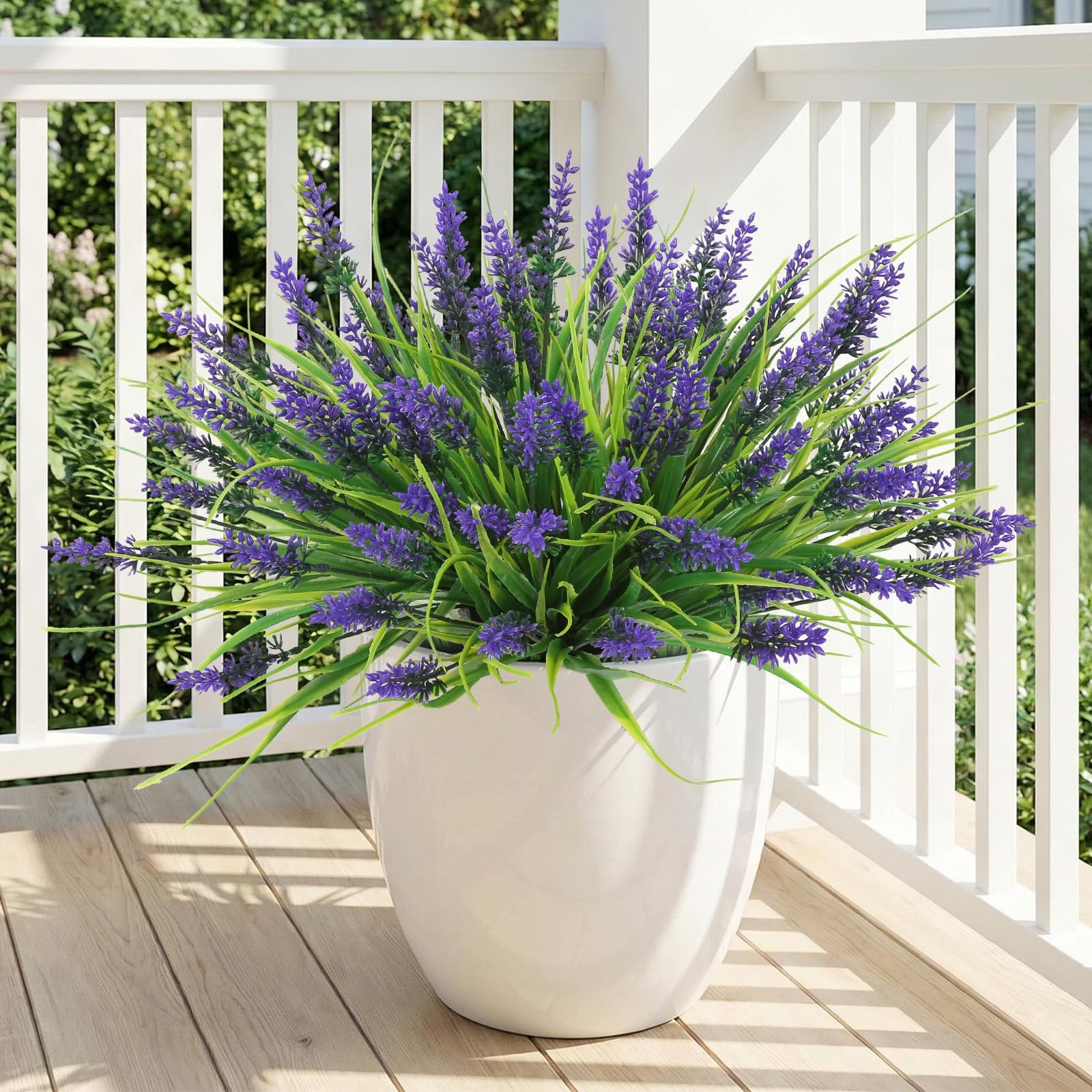 Artificial Flowers for Outdoor Planter Indoor Decor Fake Lavender Flowers UV …